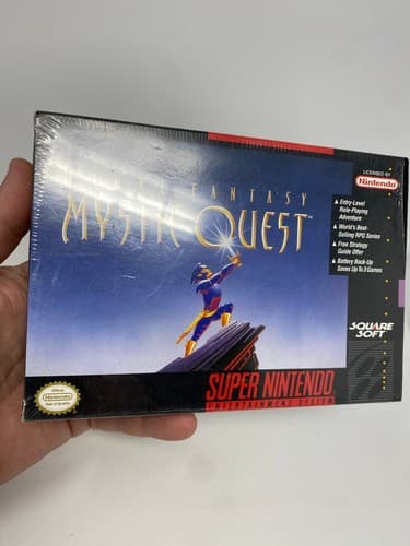Final Fantasy Mystic Quest (Super Nintendo, 1992) SNES Brand New SEALED - READ — photo 2