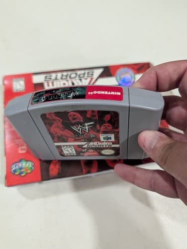 WWF Attitude Nintendo 64 N64, 1999, Cart And Box, No Manual, Tested — photo 9