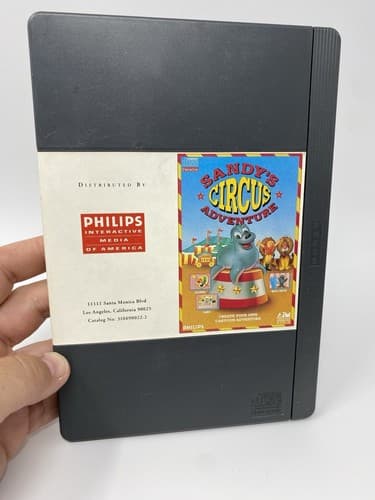 Sandy's Circus Adventure (Philips CD-i, 1990) Game And Case No Slip Cover