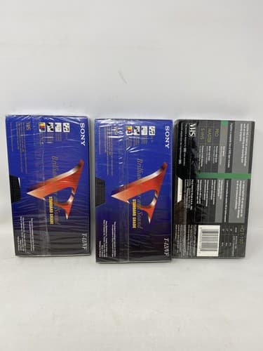 Lot of 3 Sony Fujifilm Blank VHS Tape T120VF Premium Grade VHS Video 6hrs NEW — photo 5