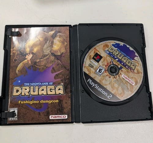 Sony PlayStation 2 PS2 Disc & Manual Only TESTED Nightmare of Druaga
