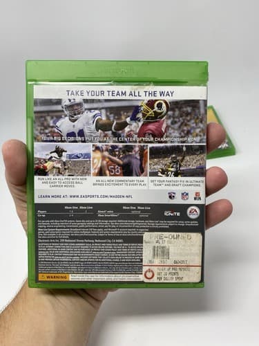 Madden NFL Game Lot of 4 (Microsoft Xbox One) 15 17 18 19 Brady Gronkowski OBJ — photo 6