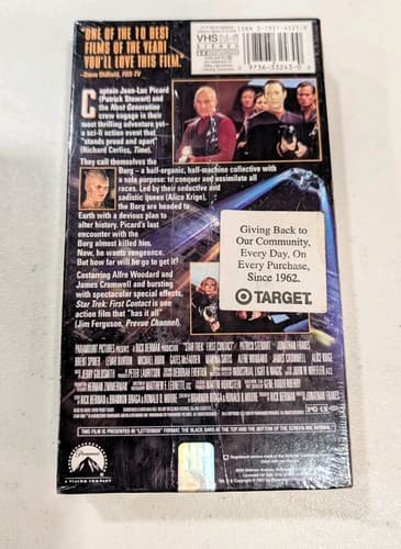 STAR TREK FIRST CONTACT WIDESCREEN VHS Sealed w/ Lenticular Cover Paramount 1997 — photo 5