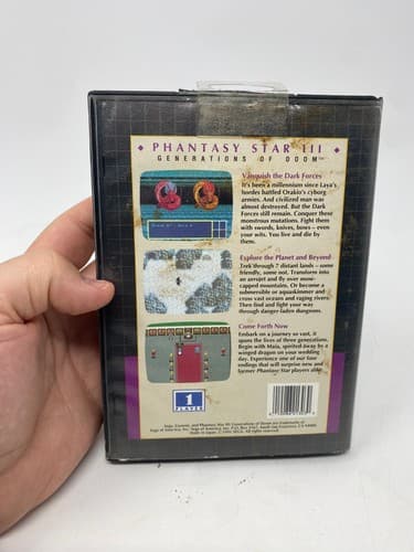SEGA GENESIS Phantasy Star III Generations Of Doom Game & Box Only No Manual — photo 3