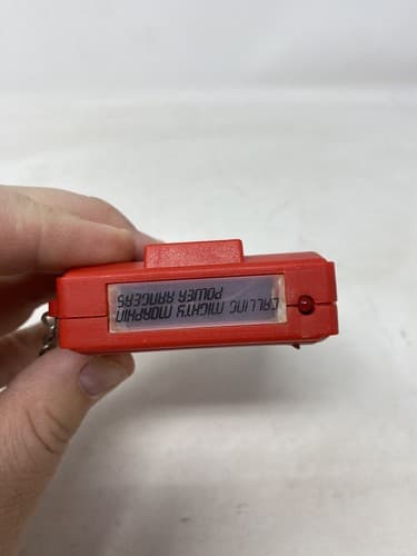 Power Rangers Pager Morpher Calling With Lights RED + Badge 1993 Saban TESTED — photo 6