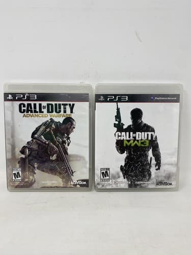 Call of Duty Modern Warfare 3 & Advanced Warfare Sony PlayStation 3 PS3 Lot Of 2