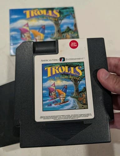 Trolls NES Cart And Manual Nintendo, Tested And Working — photo 2