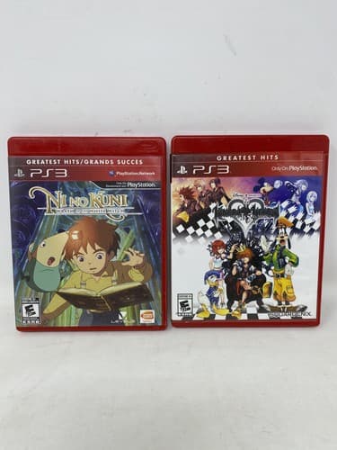 Kingdom Hearts ReMix 1.5 & Ni No Kuni Lot Sony Playstation 3 PS3 TESTED