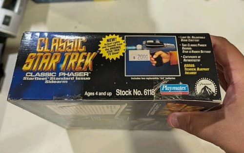 Star Trek Classic Phaser NIB Collector’s Edition Playmates Stock 6118 — photo 7