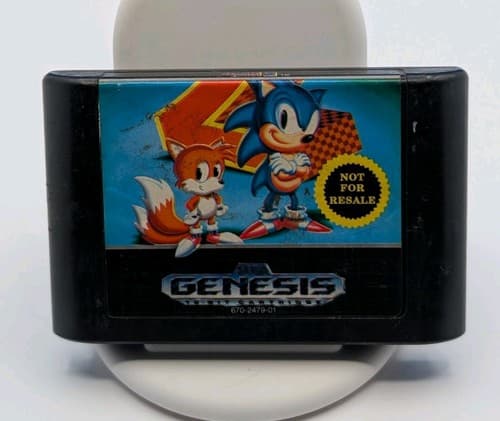 Sonic the Hedgehog 2 (SEGA Genesis, 1992) Cart Only, Tested And Working 