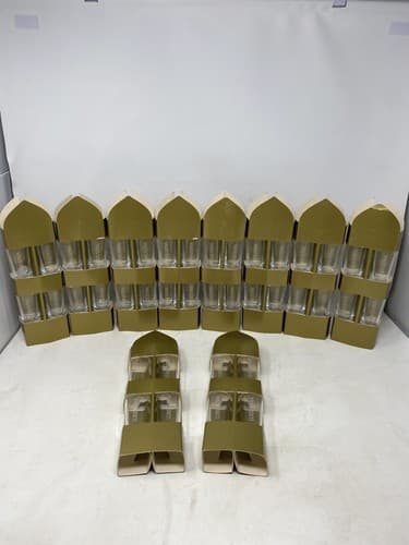 Lot Of 10 Luksusowa Polish Vodka Square Shot Promotional Store Pack 4 Glasses