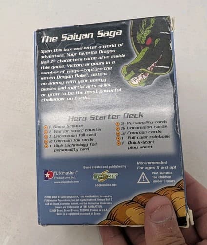 Dragon Ball Z Card Game Hero Starter Pack Saiyan Saga Series Box Only — photo 5