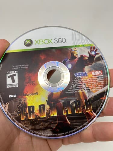 IRON MAN MICROSOFT XBOX 360 ORIGINAL GAME disc only tested — photo 3