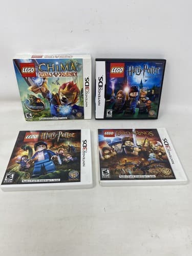 Nintendo 3DS DS LOT of 4 Chima Sealed Harry Potter Lord Of The Rings Ships Fast