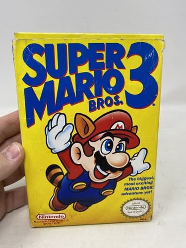 Super Mario Bros. 3 (Nintendo NES, 1990) COMPLETE CIB Ships Fast READ