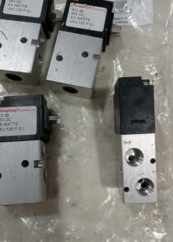 Lot Of 4 Humphrey 410 39 | 24V DC | 4.5 Watts | VAC-125 PSI | BRAND NEW — photo 5