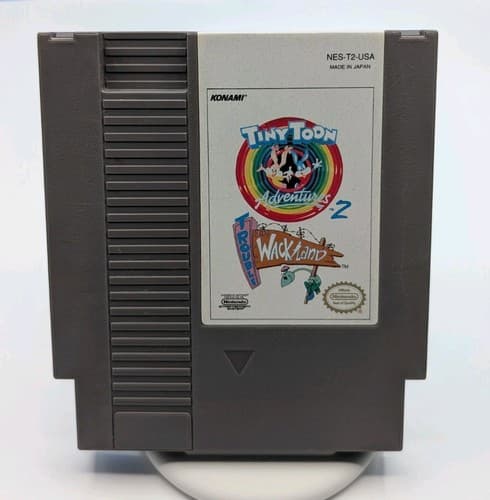 Tiny Toon Adventures 2 Trouble Wackyland (Nintendo NES) Cartridge Tested