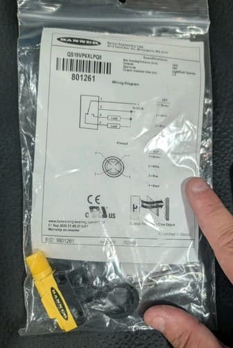 BANNER QS18VP6XLPQ8 Photoelectric Sensor QS18VP6XLPQ8 New Lot Of 2 — photo 2