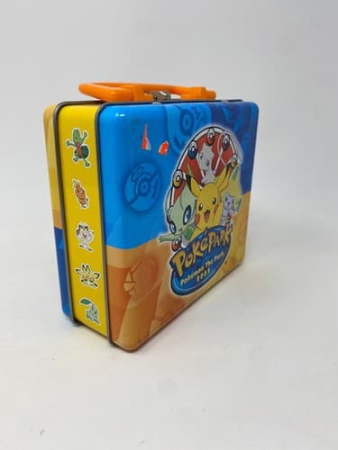 Pokemon 2005 Pokepark Mini Tin Case Collectible Pikachu Blue Orange Box — photo 6