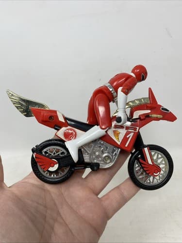 Red Ranger Mighty Morphin Power Rangers T-Rex Battle Bike Complete 1994 Bandai — photo 5