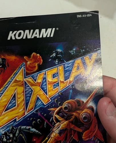 Axelay Manual for Super Nintendo (SNES) Manual Only — photo 4