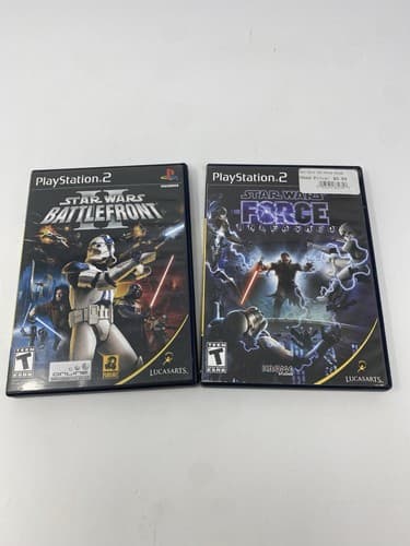 Star Wars The Force Unleashed 2 Battlefront 2 II Xbox 360 Bundle Complete CIB