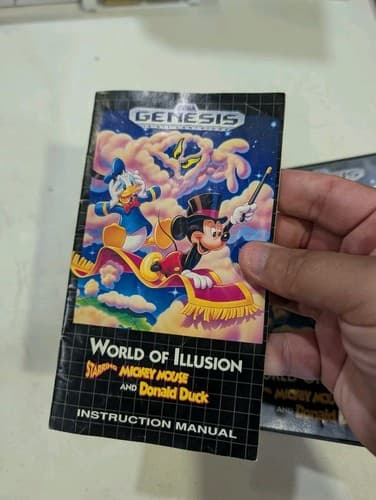 Sega Genesis World of Illusion Mickey & Donald Original Box + Manual, No Game — photo 4
