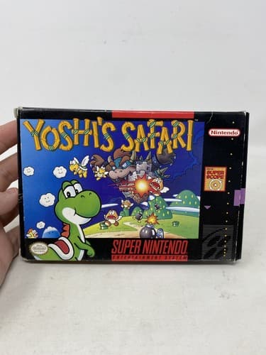 Yoshi's Safari (Super Nintendo Entertainment System, 1993) - Complete In Box!!!