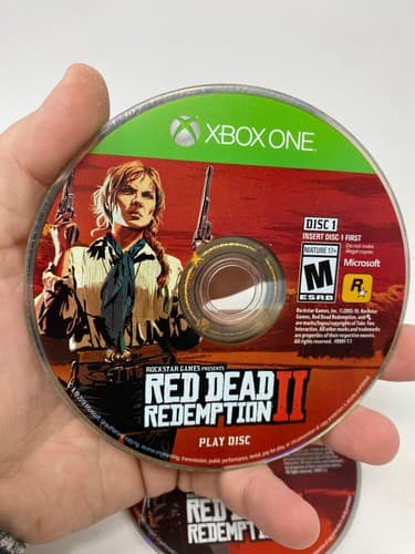 Red Dead Redemption 2 (Xbox One, 2018) Discs Only Tested Working — photo 2