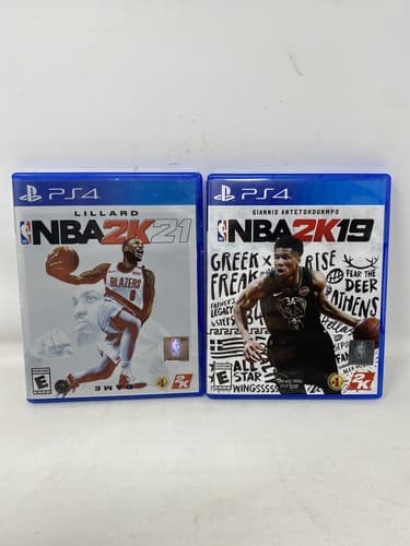 NBA 2K19 & 2K21 Lot Of 2 Games for PS4 Playstation 4 Ships Fast Tested