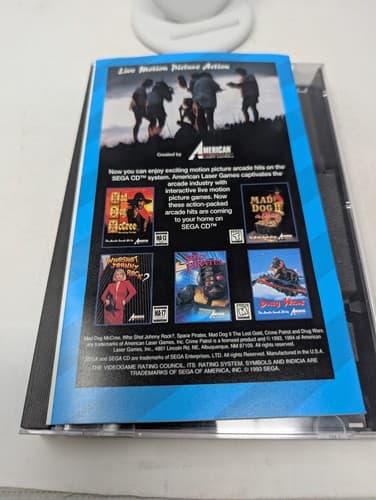 Crime Patrol (Sega CD, 1994) Complete CIB With Registration Card, Foam — photo 9