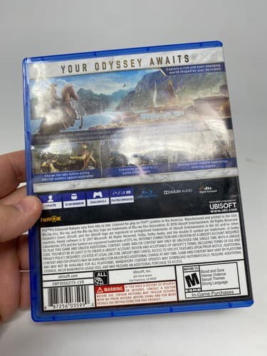 Assassin's Creed Odyssey (Sony PlayStation 4, PS4, 2018) CIB Disc Insert Tested — photo 8
