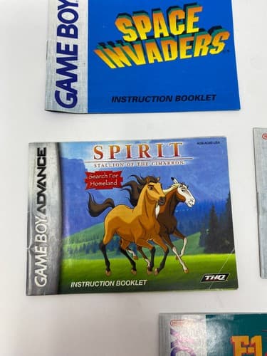 Lot of 5 GameBoy, Gameboy Color & Gameboy Advance Manuals F-1 Space Turok Spirit — photo 3