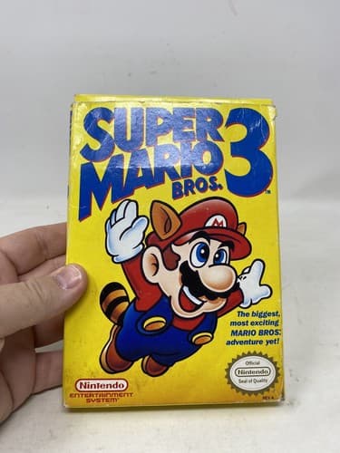 Super Mario Bros. 3 (Nintendo NES, 1990) COMPLETE CIB Ships Fast READ — photo 2