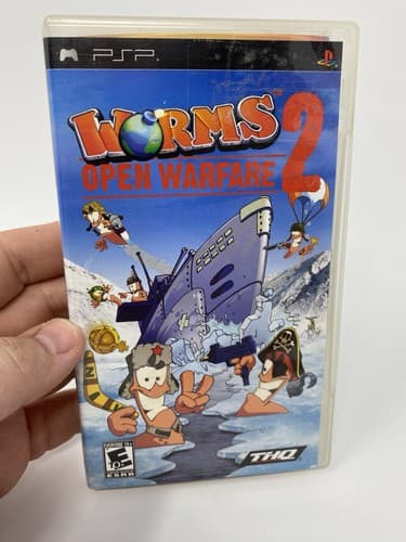 Worms 2 Open Warfare - Playstation Portable PSP, Complete In Box CIB