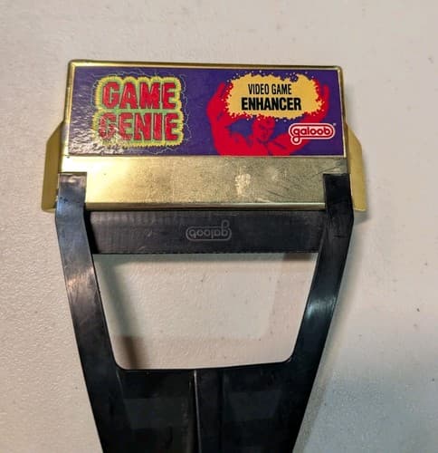 Galoob Gold Game Genie Nintendo NES Game Cartridge Adapter Enhancer Tested/Works — photo 2