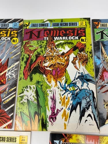 Nemesis The Warlock #1 - 7 Complete Set Necro Series Books Set 1984 Eagle Comics — photo 3