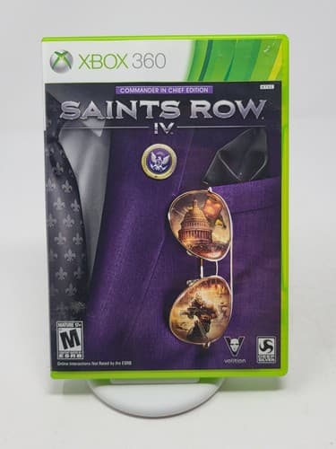 Saints Row IV (Microsoft Xbox 360 2013) GAME COMPLETE COMMANDER IN CHIEF EDITION