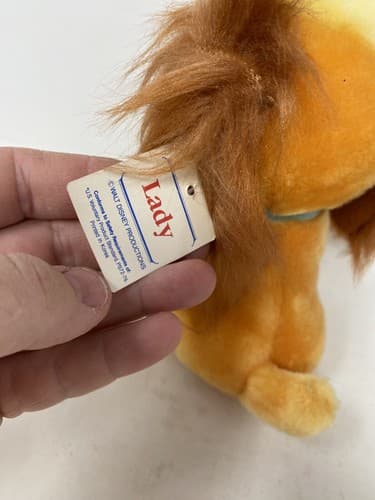 Vintage 80s Disneyworld  Disneyland Lady From Lady And The Tramp 7” Plush — photo 4