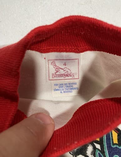 Vintage 1990s Buster Brown Toddler Shirt Size 2 Baseball #1 Winning Team Fast — photo 8
