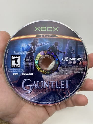 Gauntlet: Seven Sorrows (Microsoft Xbox, 2005) Disc ONLY Authentic Ships Fast