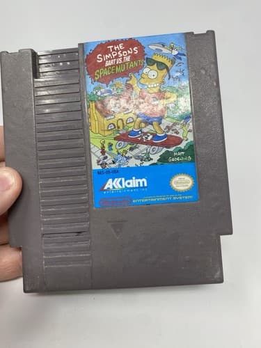 The Simpsons: Bart vs. The Space Mutants (Nintendo NES, 1991) AUTHENTIC | TESTED — photo 3