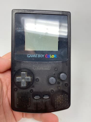 Game Boy Color Aiden Clear Black GBC Handheld Loose Very Rare OEM Smoke Tested — photo 2