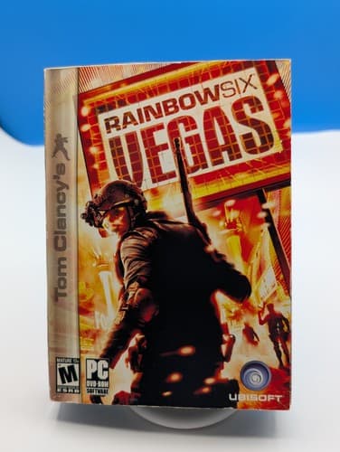 Tom Clancys Rainbow Six Vegas Game, Manual DVD-ROM For PC Windows New Sealed 