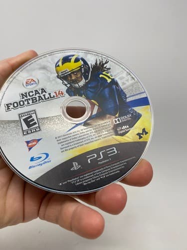 NCAA Football 14 (Sony PlayStation 3, 2013) PS3 Disc Only Untested Scratched — photo 3