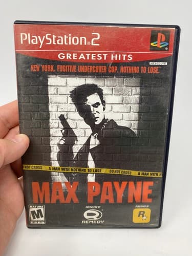 Max Payne (Sony PlayStation 2, 2001) PS2 CIB Greatest Hits Game & Case