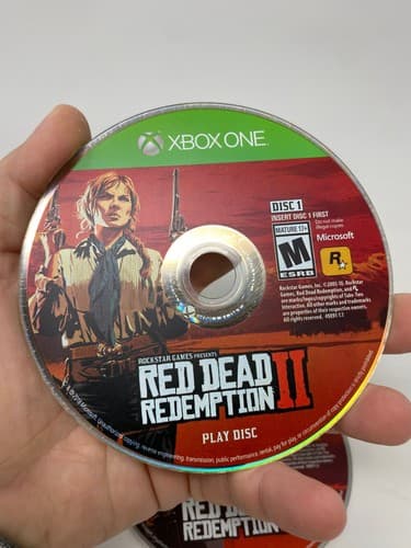 Red Dead Redemption 2 (Xbox One, 2018) Discs Only Tested Working — photo 3