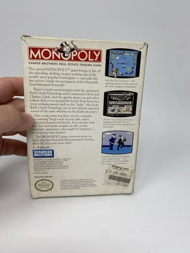 Monopoly (Nintendo Entertainment System, 1991) - Game Box And Poster - Tested — photo 6