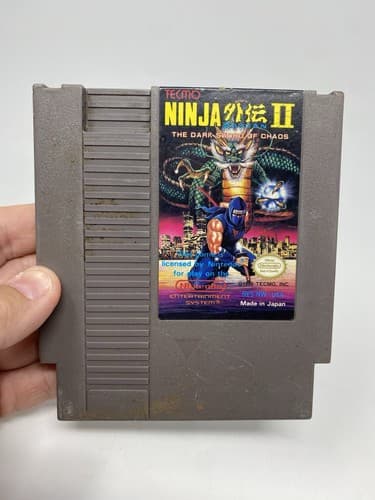 Ninja Gaiden II (Nintendo NES) Authentic Cleaned Tested-FAST SHIPPING!