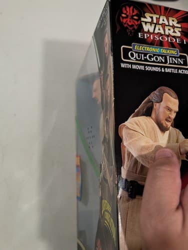 Hasbro Star Wars 1999 Episode 1 QUI-GON JIN Electronic Talking Action Figure NIB — photo 8